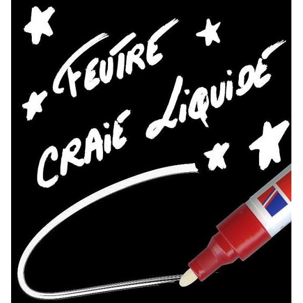 Feutre craie pour Ardoise magnétique - Visuashop