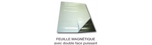 plaque magnétique adhésive - Visuashop